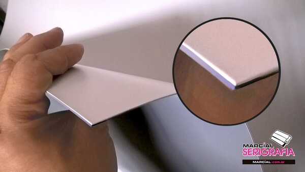 imagen ampliada del material bi-capa