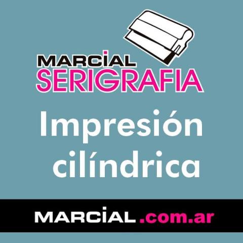 Impresión cilíndrica, circular. Impresión de frascos, vasos, envases, botellas y termos.